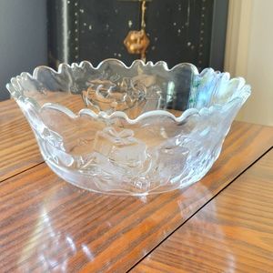 ADERIA GLASS Holiday Clear Etched Glass